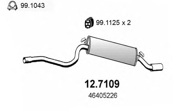 Глушитель ASSO 12.7109