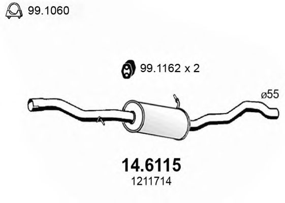 Резонатор ASSO 14.6115