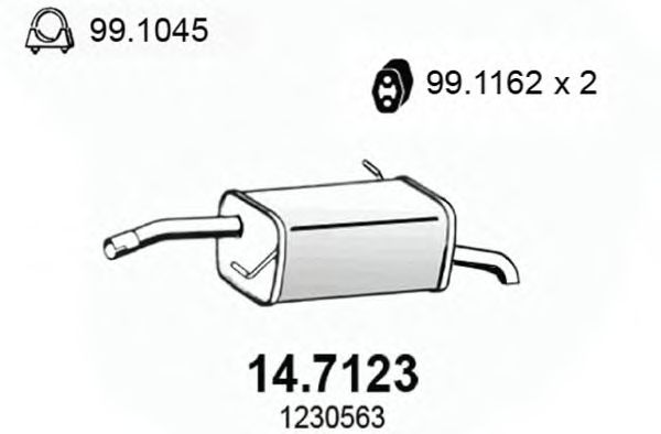 Глушитель ASSO 14.7123