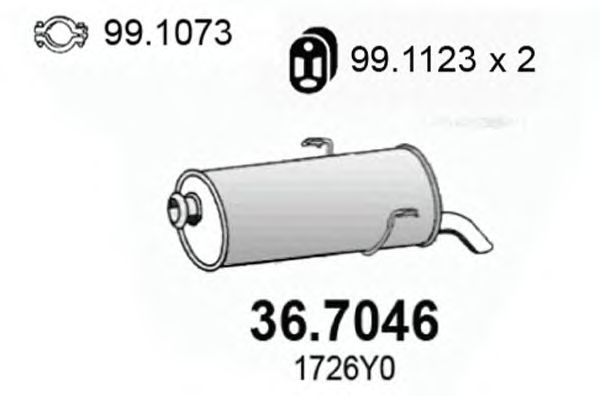 Глушитель ASSO 36.7046