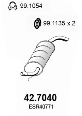 Глушитель ASSO 42.7040