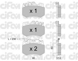 Тормозные колодки CIFAM 822-049-1