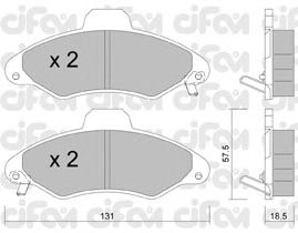 Тормозные колодки CIFAM 822-071-1
