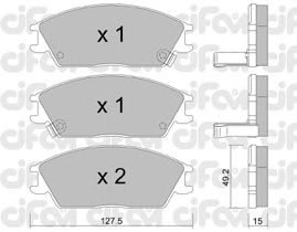 Тормозные колодки CIFAM 822-081-1