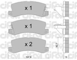 Тормозные колодки CIFAM 822-161-0