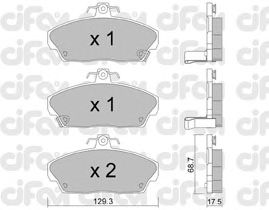 Тормозные колодки CIFAM 822-174-0