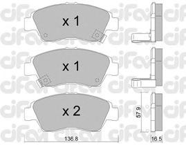 Тормозные колодки CIFAM 822-175-0