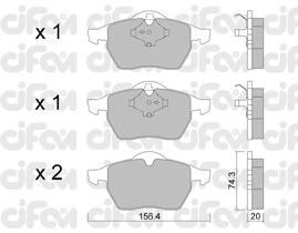 Тормозные колодки CIFAM 822-181-1
