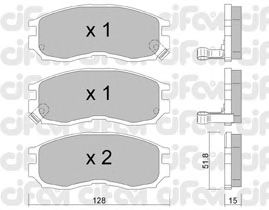 Тормозные колодки CIFAM 822-224-0