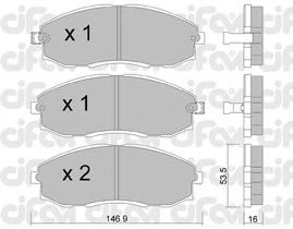 Тормозные колодки CIFAM 822-297-0
