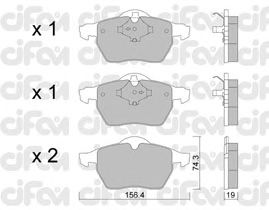 Тормозные колодки CIFAM 822-314-1