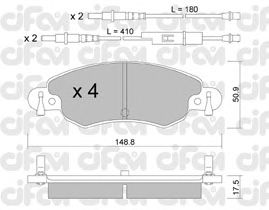 Тормозные колодки CIFAM 822-330-0