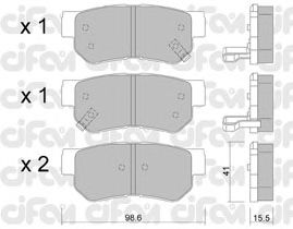 Тормозные колодки CIFAM 822-365-0