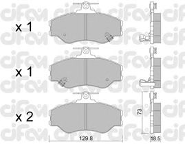 Тормозные колодки CIFAM 822-366-0