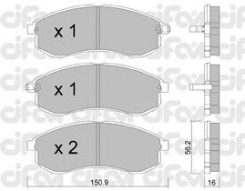 Тормозные колодки CIFAM 822-482-0