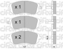 Тормозные колодки CIFAM 822-500-0
