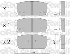 Тормозные колодки CIFAM 822-507-0