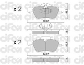 Тормозные колодки CIFAM 822-555-0