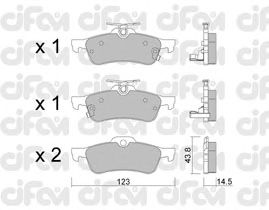 Тормозные колодки CIFAM 822-556-1