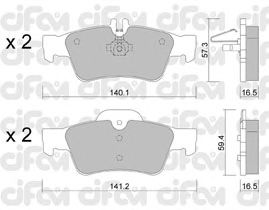 Тормозные колодки CIFAM 822-568-0