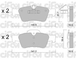 Тормозные колодки CIFAM 822-568-1