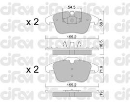 Тормозные колодки CIFAM 822-675-3