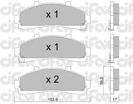 Тормозные колодки CIFAM 822-683-0