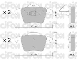 Тормозные колодки CIFAM 822-688-0