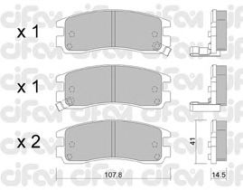 Тормозные колодки CIFAM 822-697-0