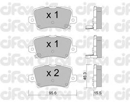 Тормозные колодки CIFAM 822-729-0