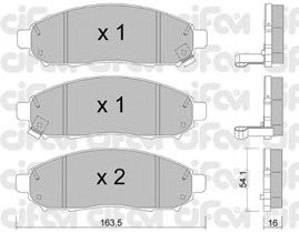 Тормозные колодки CIFAM 822-743-0