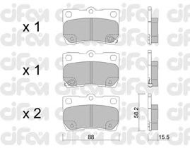Тормозные колодки CIFAM 822-761-0