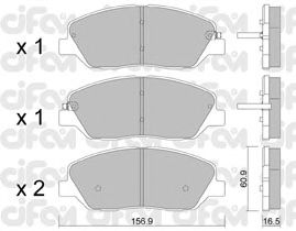 Тормозные колодки CIFAM 822-787-0