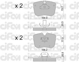 Тормозные колодки CIFAM 822-813-0