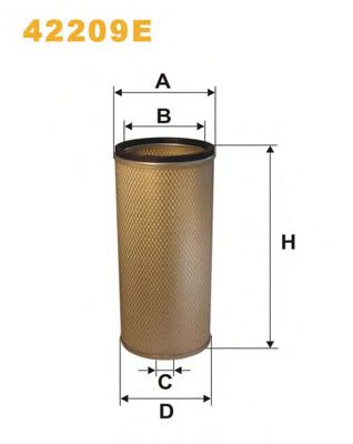 Фільтр додаткового повітря WIX FILTERS 42209E