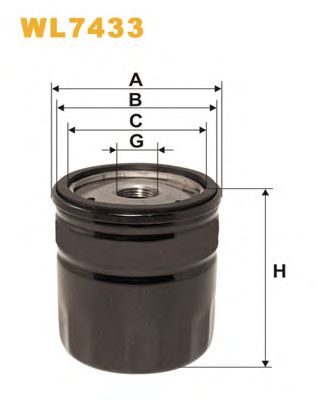 Масляный фильтр WIX FILTERS WL7433