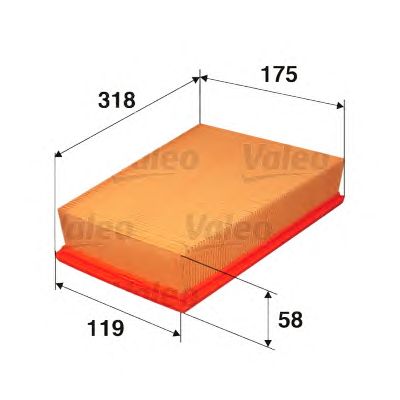 Воздушный фильтр VALEO 585164