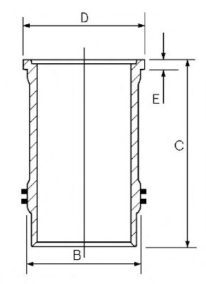 Гильза цилиндра GOETZE ENGINE 15-600020-00