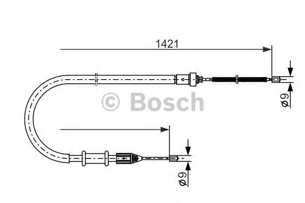 Трос ручника BOSCH 1 987 477 633