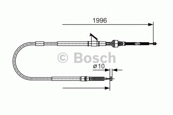 Трос ручника BOSCH 1 987 482 068