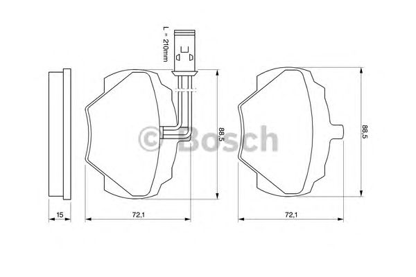 Тормозные колодки BOSCH 0 986 424 267