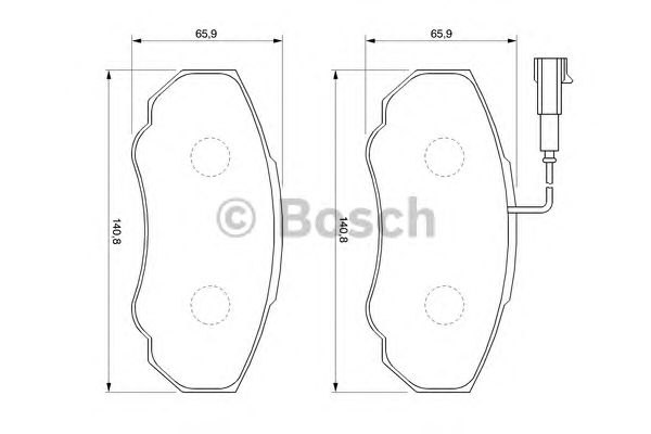 Тормозные колодки BOSCH 0 986 424 703