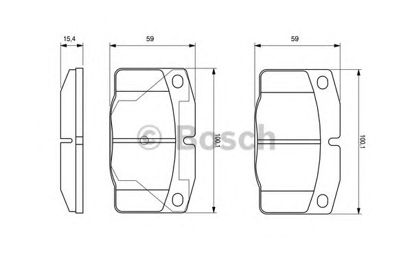 Тормозные колодки BOSCH 0 986 469 390