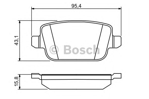 Тормозные колодки BOSCH 0 986 494 247