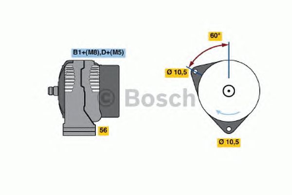 Генератор BOSCH 0 124 625 031