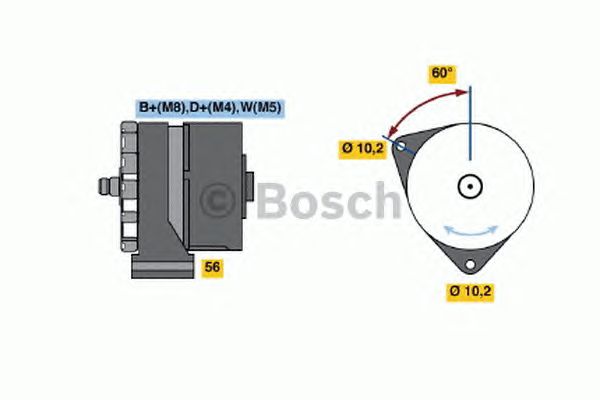 Генератор BOSCH 6 033 GB3 045