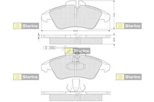 Тормозные колодки STARLINE BD S054