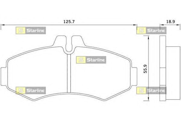 Тормозные колодки STARLINE BD S241