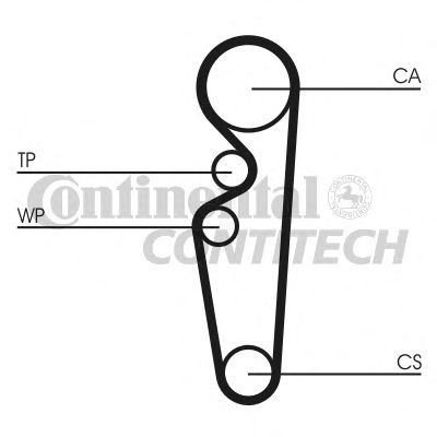 Комплект ремня ГРМ CONTITECH CT729K1