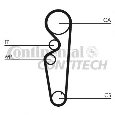 Комплект ремня ГРМ CONTITECH CT878K1